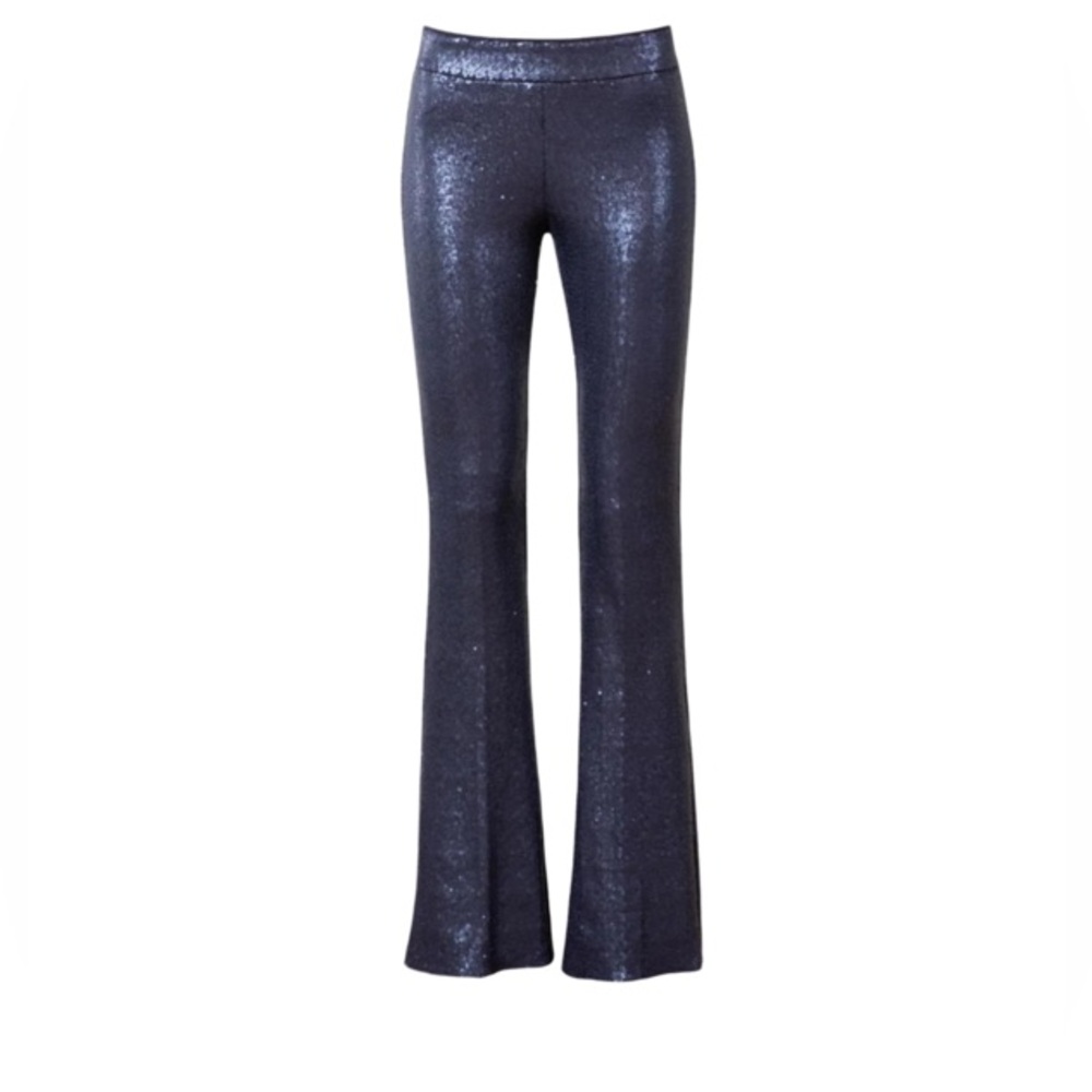 Avenue Montaigne Navy Bellini Sequin Pants sz 10 $415